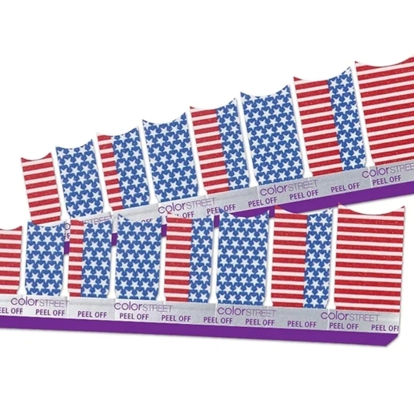 5/$20 Red White and Belle - Color Street Nail Strips, FNG019 - Picture 2 of 3